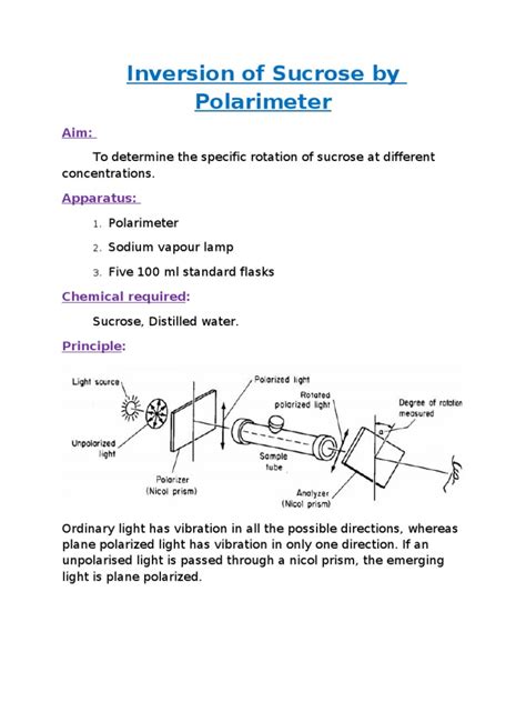 estimation of sucrose by polarimeter|inversion of sucrose ta lab.